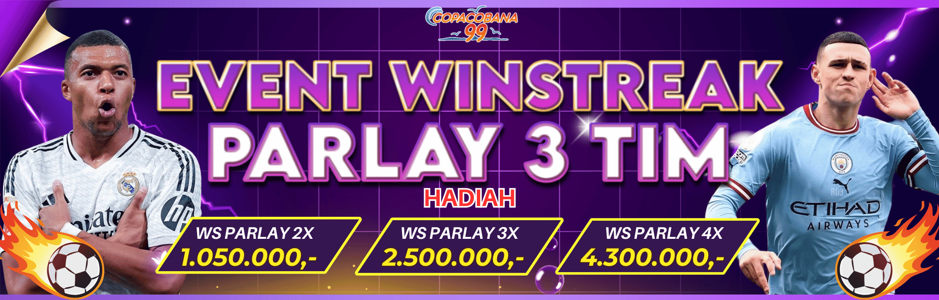 parlay menang setengah